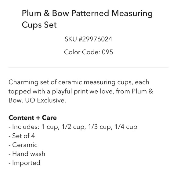 UO Patterned Measuring Cups Set - Picture 8 of 10